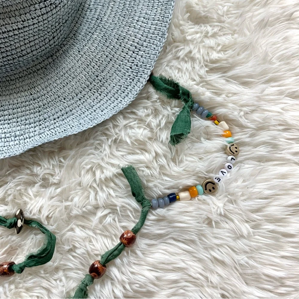 NEW Anthropologie Modern Monarchie Rio Beaded Bucket Hat NWOT - Picture 10 of 16
